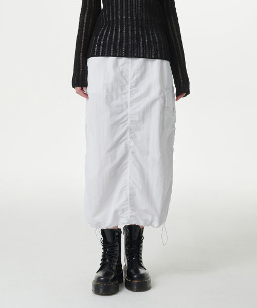 MUSINSA STANDARD WOMAN MUSINSA STANDARD WOMAN Nylon Parachute Skirt White