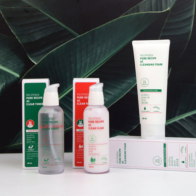 Teen acne AC foam cleansing skin lotion 3-piece set