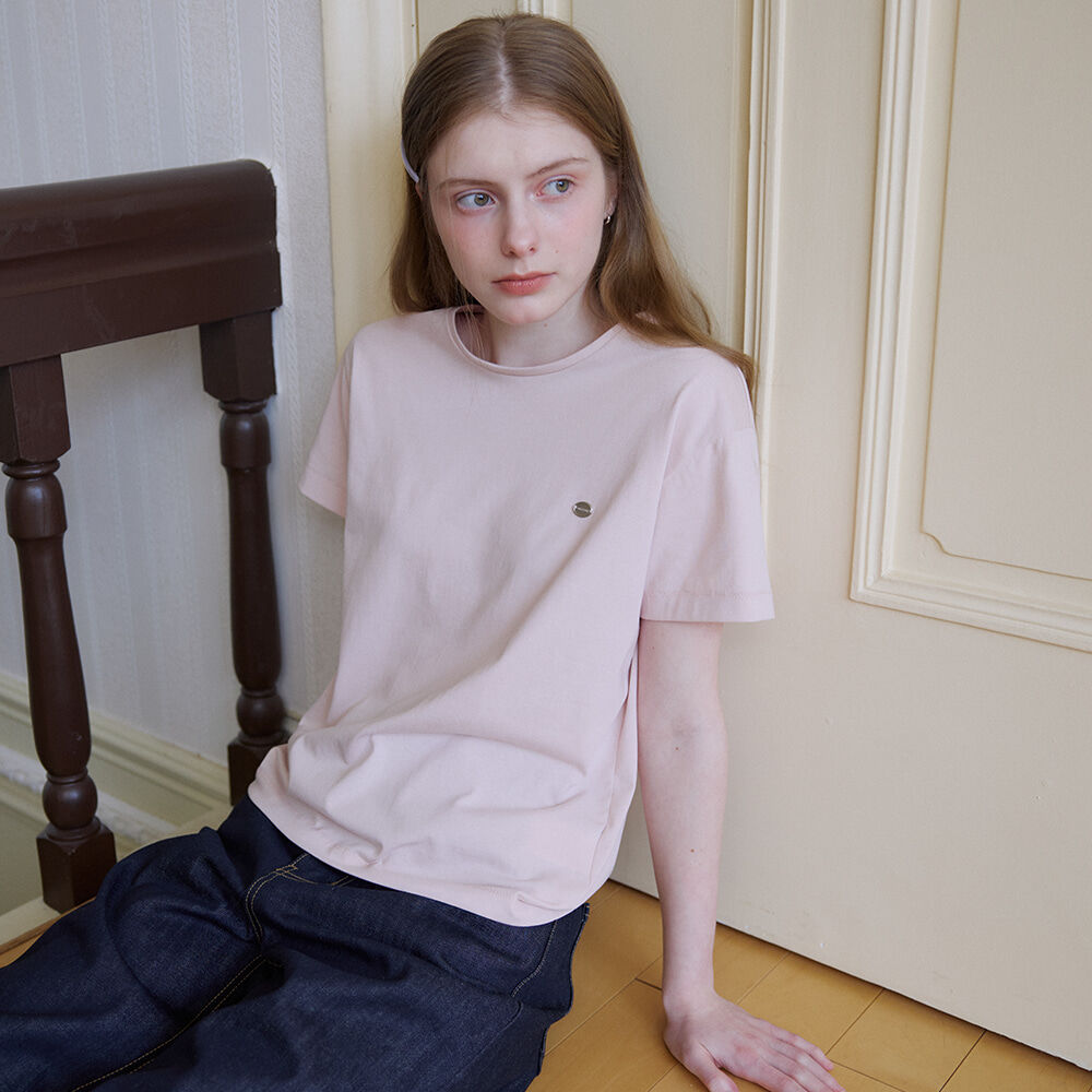 KNOWN BETTER Soft basic logo T-shirt [KNSS08TS04]_Pink