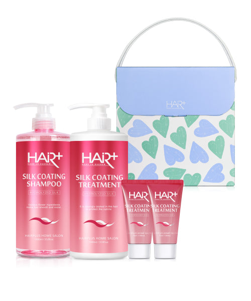 HAIRPLUS Seaweed Silk Protein Shampoo Treatment Recovery Clinic Gift Set