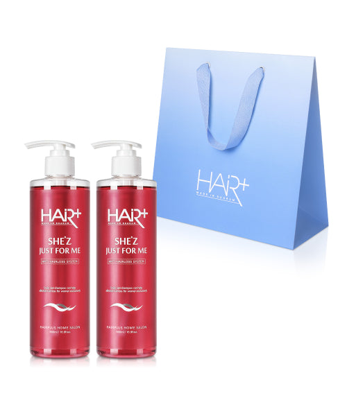 HAIRPLUS Women’s customized pomegranate balancing hair loss shampoo scalp care gift set