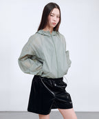 MUSINSA STANDARD WOMAN MUSINSA STANDARD WOMAN Women's Sheer Hooded Windbreaker Jacket (Size L)