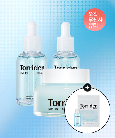 Torriden Dive-in Serum Set 50ml + 40ml + Soothing Cream 80ml