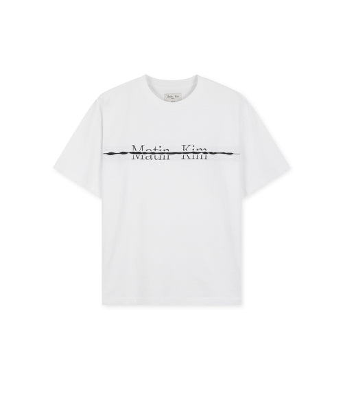 MATIN KIM MATIN KIM T-Shirt with Logo Cutout
