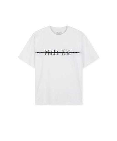 MATIN KIM T-Shirt with Logo Cutout