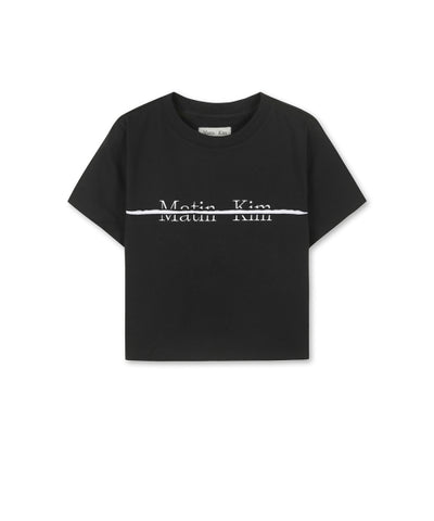 MATIN KIM T-Shirt Cut Crop Top