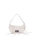 MATIN KIM MATIN KIM Half Shirring Ribbon Round Bag