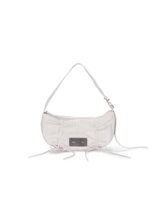 MATIN KIM MATIN KIM Half Shirring Ribbon Round Bag