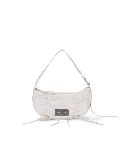 MATIN KIM Half Shirring Ribbon Round Bag