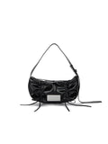MATIN KIM MATIN KIM Half Shirring Ribbon Round Bag