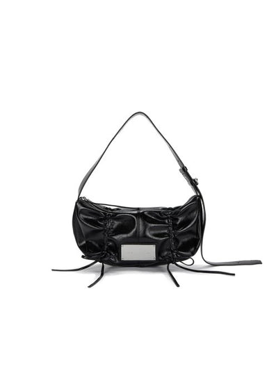 MATIN KIM Half Shirring Ribbon Round Bag