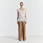 EENK YILONA Side-slit Pants - Beige
