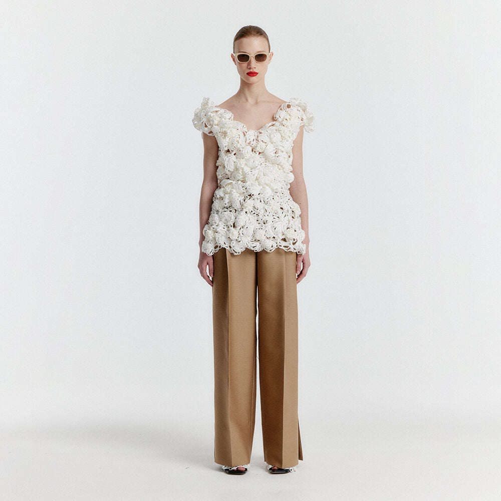 EENK YILONA Side-slit Pants - Beige