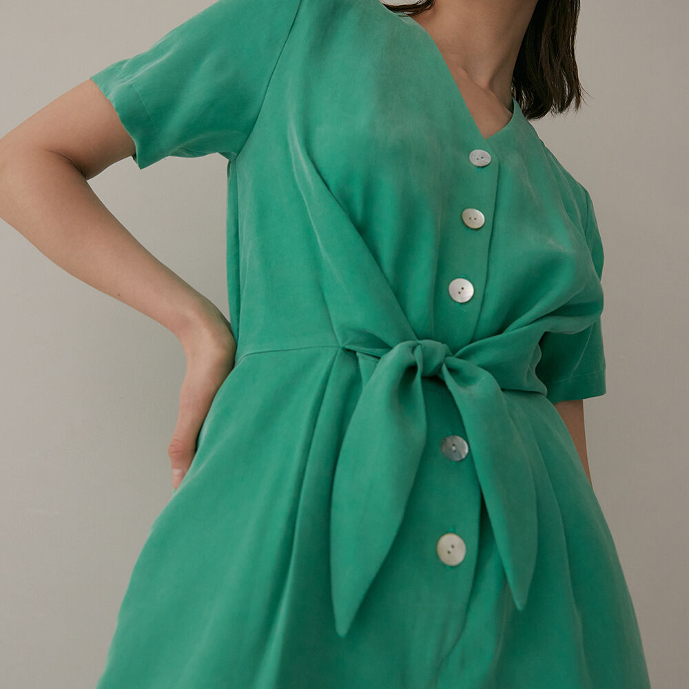 FAYRI Santorini Kiss Cupra Jumpsuit (Truly Green)