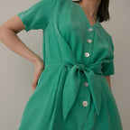 FAYRI Santorini Kiss Cupra Jumpsuit (Truly Green)