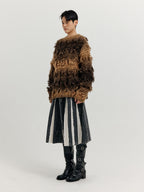 EENK EENK XINSTON Textured Knit Pullover - Brown