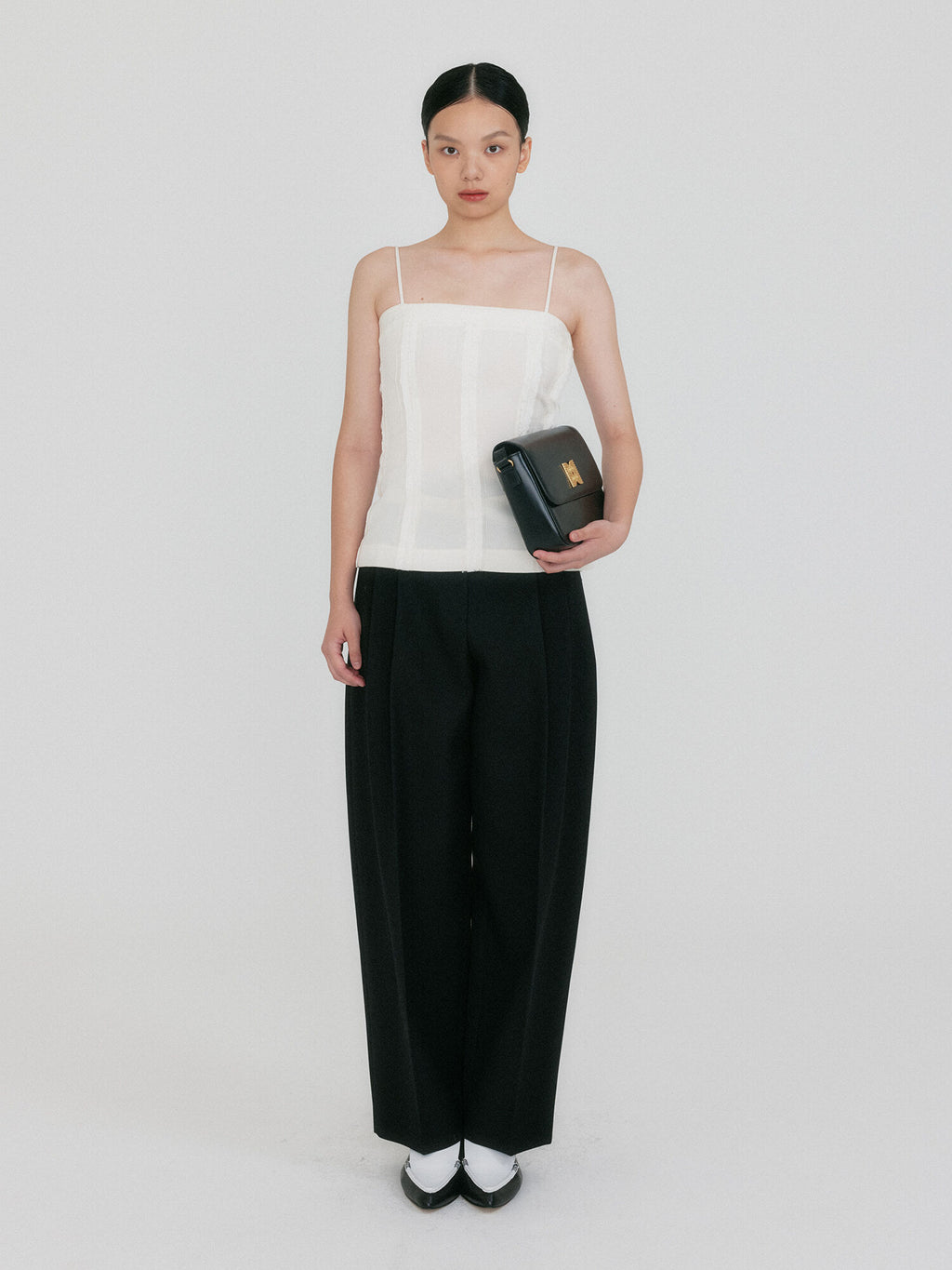 EENK ZENNY Fitted Sleeveless Top - Ivory