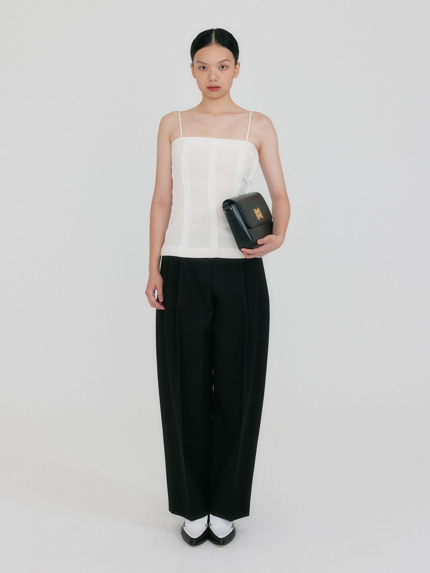 EENK ZENNY Fitted Sleeveless Top - Ivory