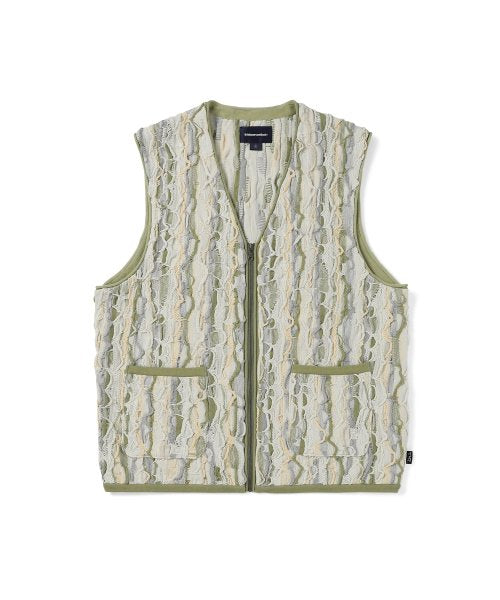 THISISNEVERTHAT THISISNEVERTHAT 3D Cable Knit Vest Beige