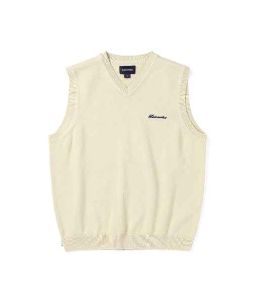 THISISNEVERTHAT THISISNEVERTHAT Script Logo Knit Vest Unisex