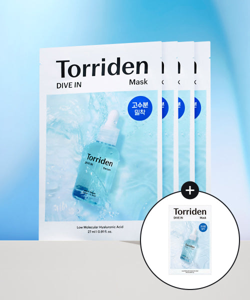 Torriden Torriden Dive-In Low Molecular Hyaluronic Acid Mask 27ml 4 sheets