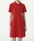 MUSINSA STANDARD WOMAN MUSINSA STANDARD WOMAN Women’s Pique Polo One Piece Red