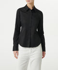 MUSINSA STANDARD WOMAN MUSINSA STANDARD WOMAN Slim Fit Shirt Black