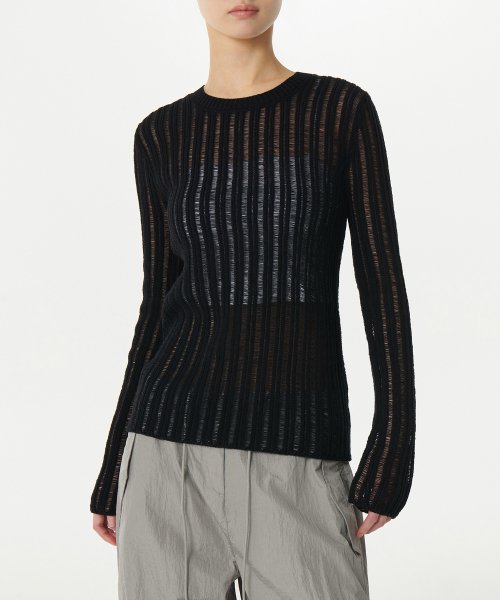MUSINSA STANDARD WOMAN MUSINSA STANDARD WOMAN Women's Knitwear Crew Neck [Black]