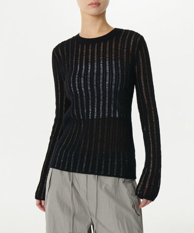 MUSINSA STANDARD WOMAN Women's Knitwear Crew Neck [Black]