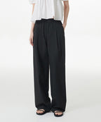 MUSINSA STANDARD WOMAN MUSINSA STANDARD WOMAN Slacks Wide Banding [Black]