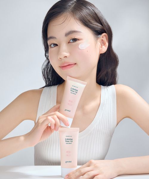Goodal houttuynia calming tone-up Korean sunscreen