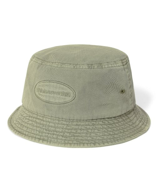 THISISNEVERTHAT THISISNEVERTHAT Overdyed E/T-Logo Bucket Hat Washed Green