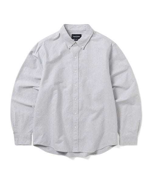 THISISNEVERTHAT THISISNEVERTHAT T-Logo Oxford Shirt Grey