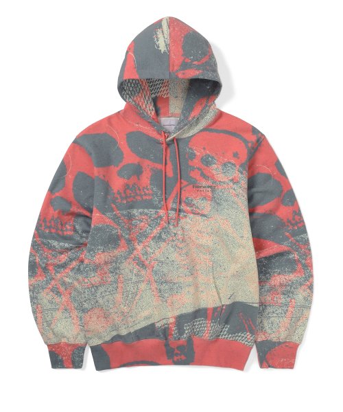 THISISNEVERTHAT THISISNEVERTHAT Skeletons Hoodie Red