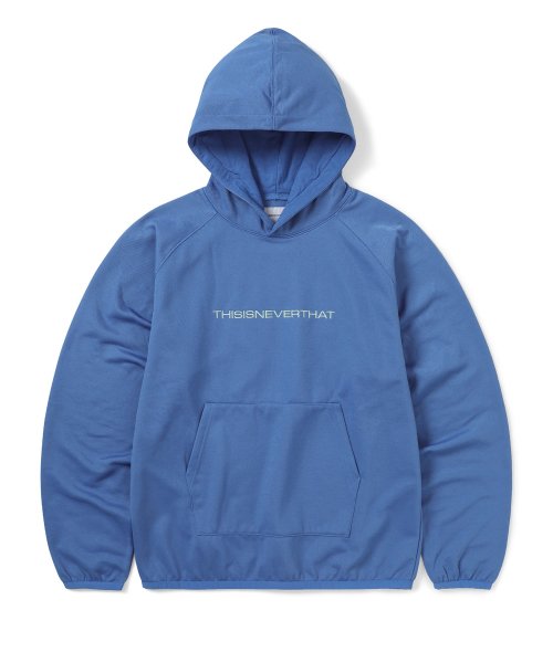 THISISNEVERTHAT THISISNEVERTHAT Raglan Jersey Hoodie Ultramarine
