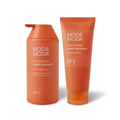MODAMODA Zero Damage Repair Shampoo 500g + Repair Treatment 200g