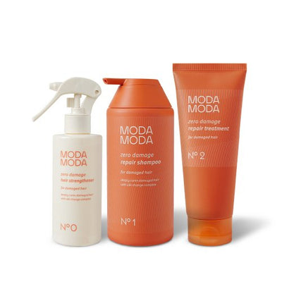 Zero Damage Repair Shampoo 500g + Repair Treatment 200g + Hair Strengthener 200g