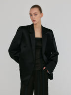 EENK ZEL Double-Breasted Blazer - Black