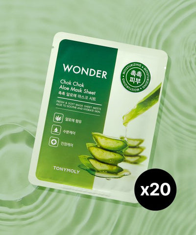 TONYMOLY Wonder Moist Aloe Mask Sheet 20pack