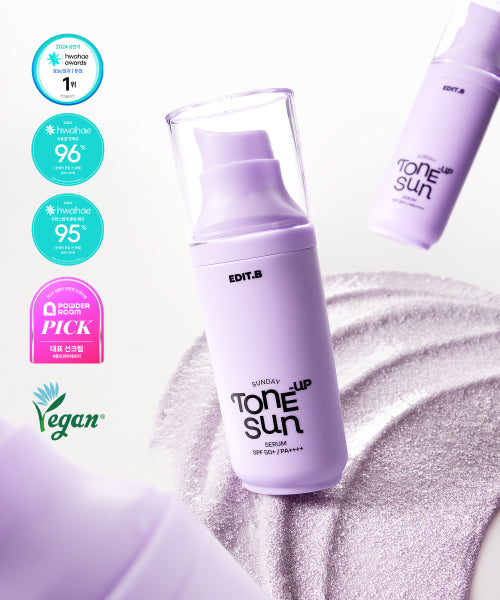EDITB EDITB Sunday Purple Tone-Up Sun Serum 55ml SPF50+/PA++++