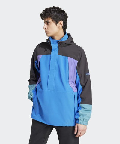 ADIDAS Color Block Anorak Jacket - Blue