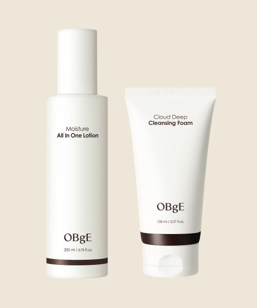 OBGE Moisture All-in-One Lotion + Cloud Deep Cleansing Foam Set