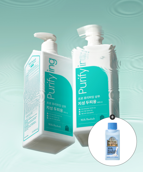 MILKBAOBAB [Oily Scalp] Pro Purifying Shampoo Citrus Mint Fragrance 800ml (70ml wash included)