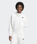 ADIDAS ADIDAS Hoodie Zip-Up - White