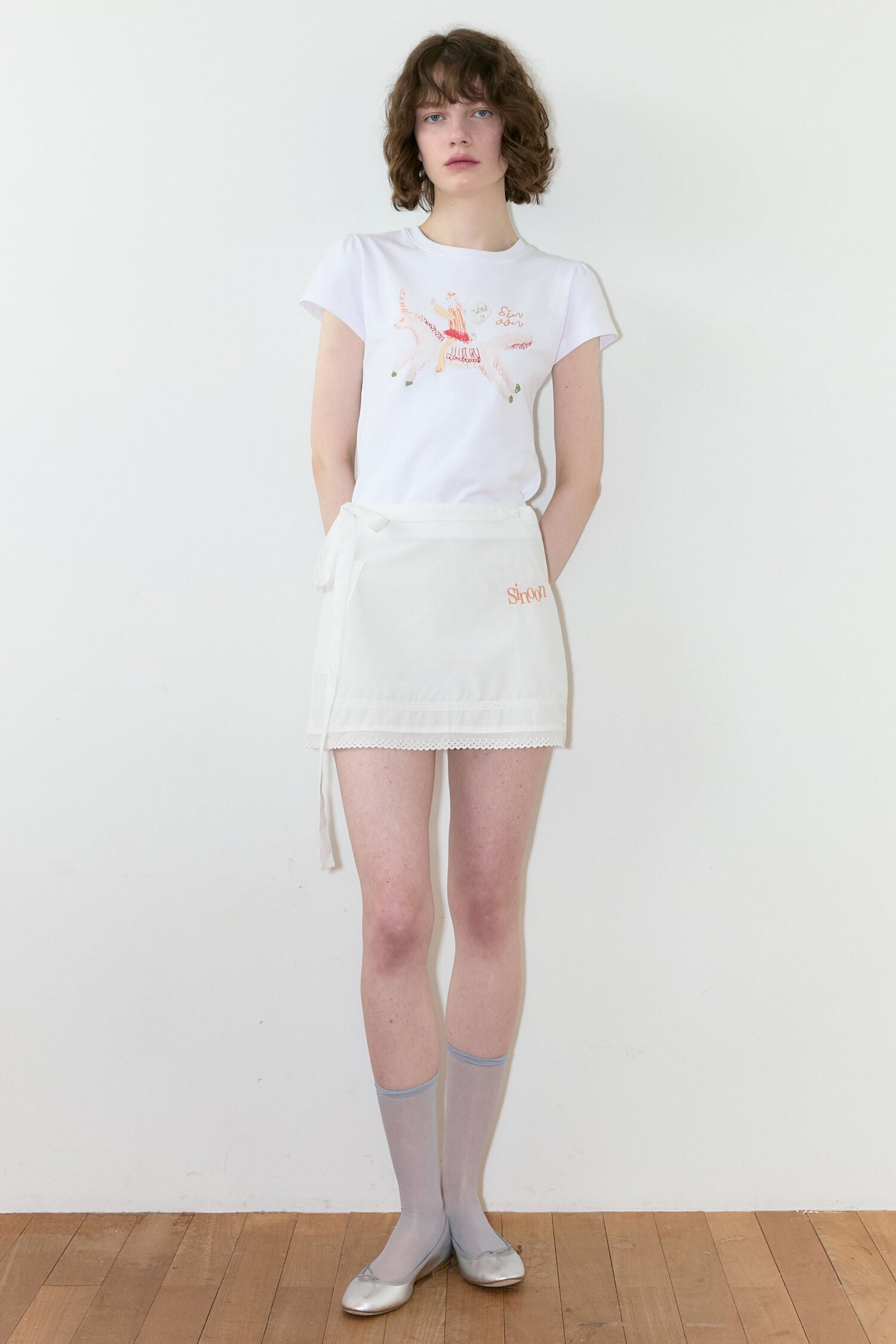 SINOON Unicorn Puff T-Shirt (White)