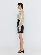 EENK EENK WANCY Caped Blouse - Light Beige