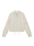 MATIN KIM MATIN KIM Curvy String Crop Blouson Outerwear
