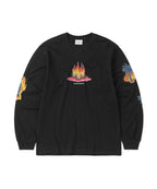 THISISNEVERTHAT THISISNEVERTHAT T-Shirt Burning Palm Tree L/S Off Black