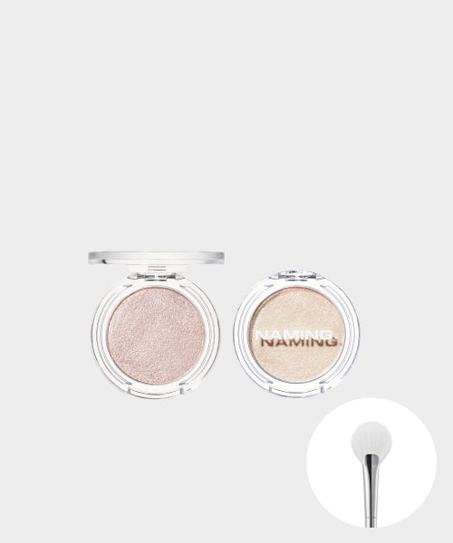 NAMING NAMING Fluffy Baked Highlighter Duo - Cool White