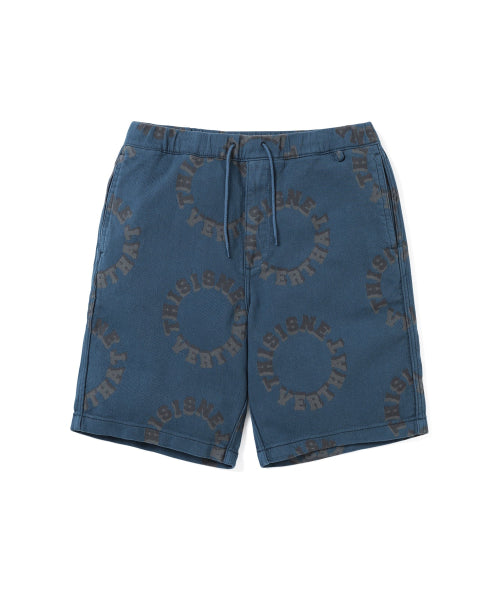 THISISNEVERTHAT THISISNEVERTHAT 2Tone Logo Jacquard Short Blue